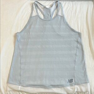 New Balance Blue Gray Racerback Tank Top